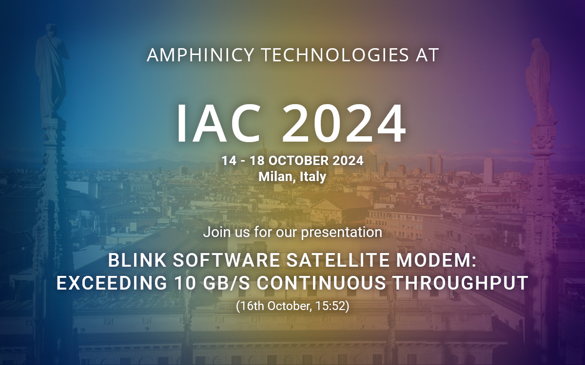 Amphinicy Technologies at IAC 2024 in Milan