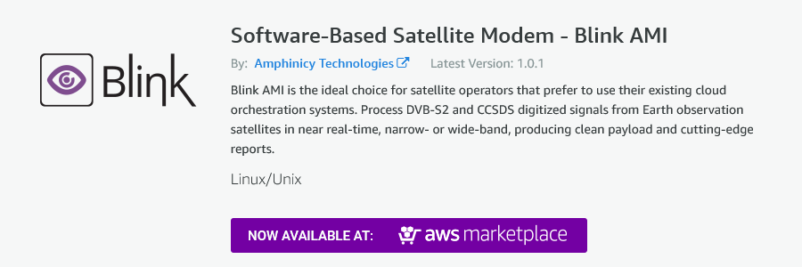 Blink AMI by Amphinicy Technologies is available in the AWS Marketplace