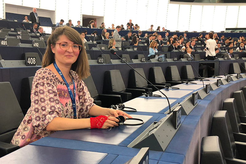 Visiting EU parliament