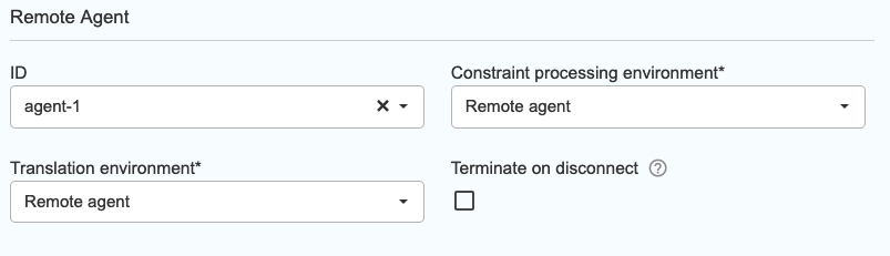 Instrument configuration for Remote Agents